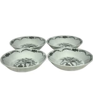 Wedgwood 1957-1964 Retired 'Partridge in a Pear Tree' Fruit/Dessert Bowls-Set 4